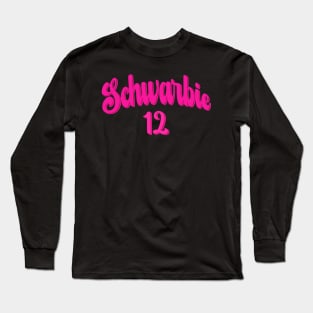Schwarbie 12 Pink Long Sleeve T-Shirt